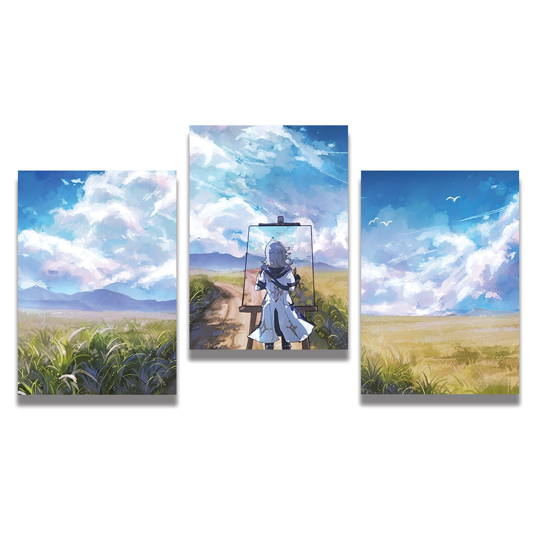 Anime Landscape Poster Pack of 3