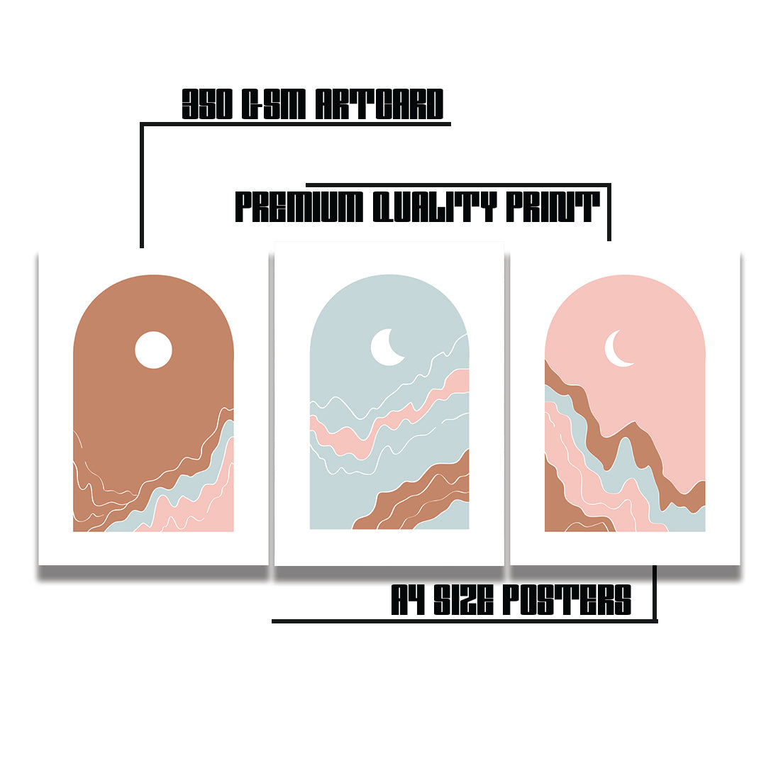 Celestial Hills Triptych