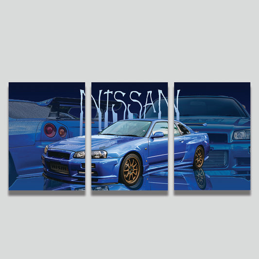 Nissan Wall Poster Pack of 3