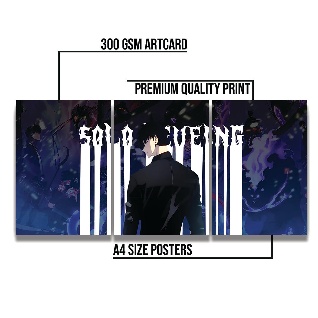 Solo Leveling  Pack Of 3 Wall Poster