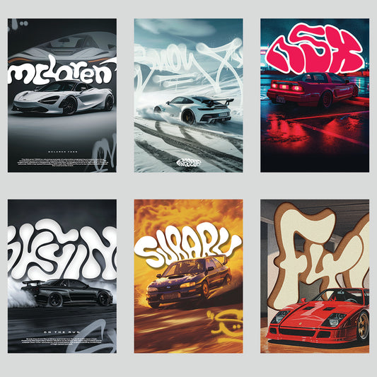 Aesthetic Car Wall Poster