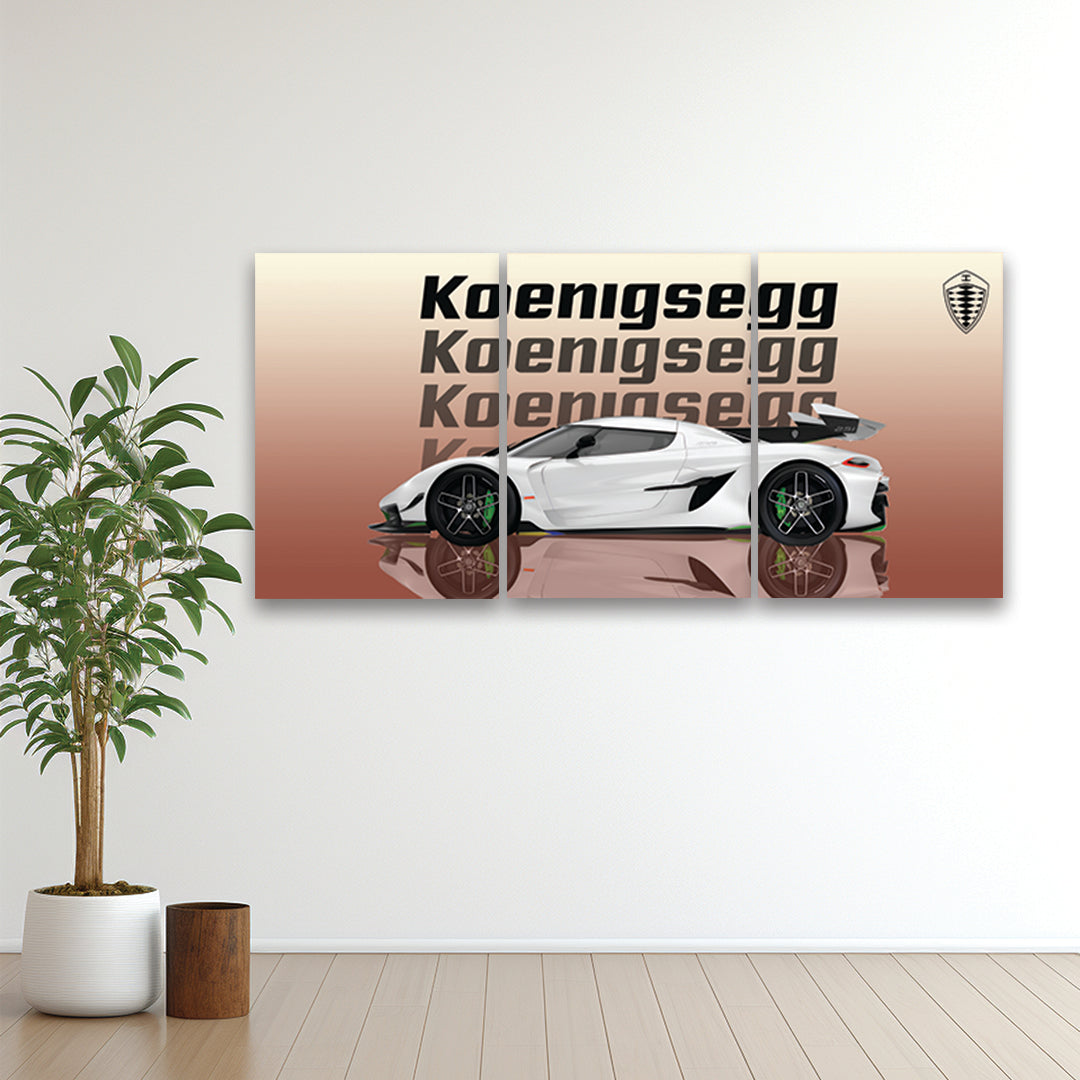 Koenigsegg Wall Poster Pack of 3