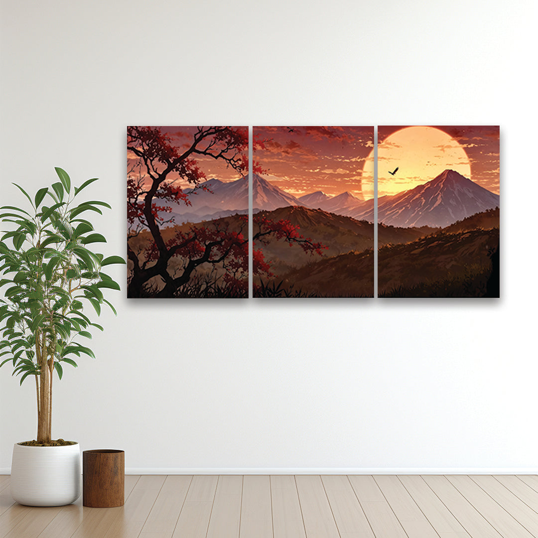 SunSet Poster Pack of 3