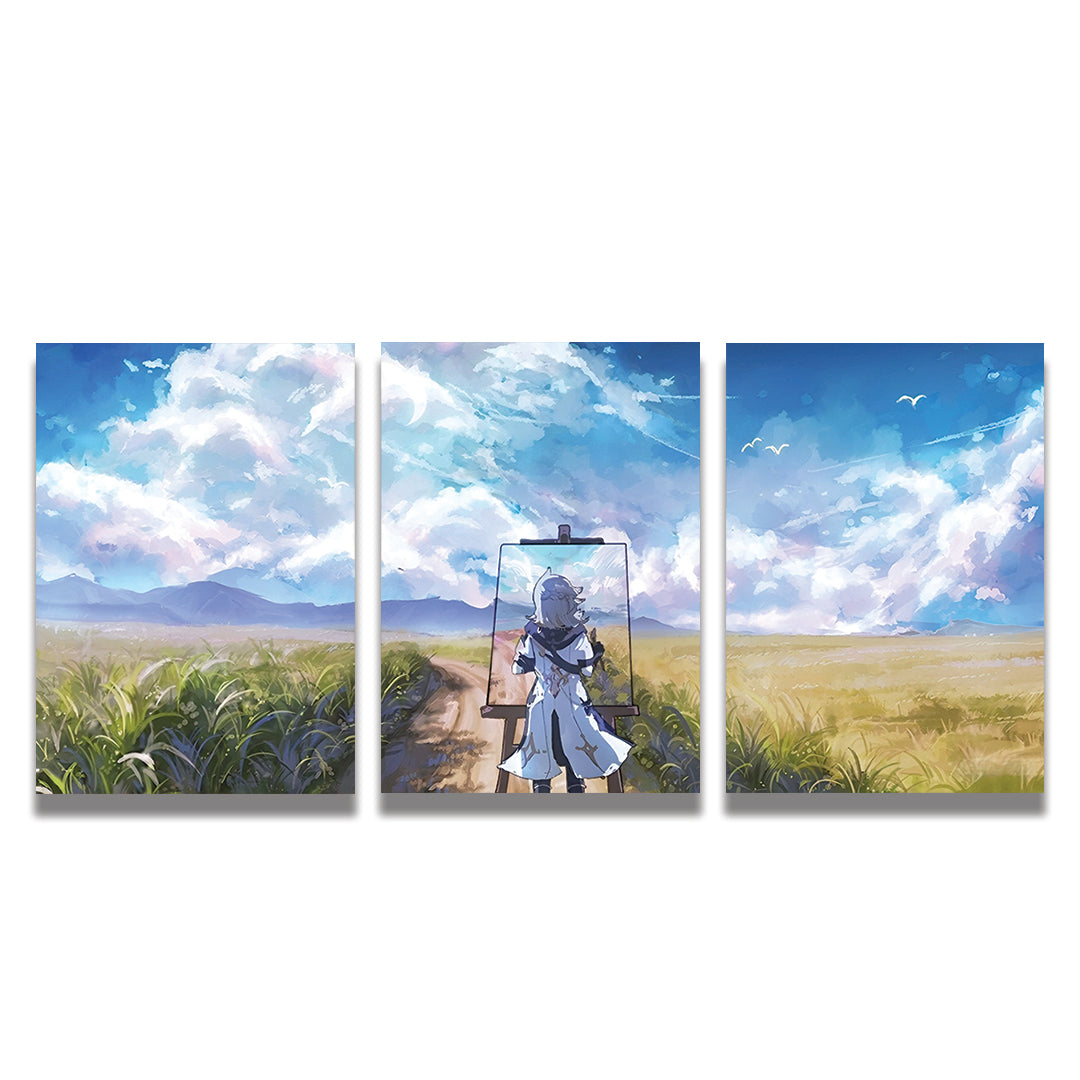 Anime Landscape  Poster Pack of 3